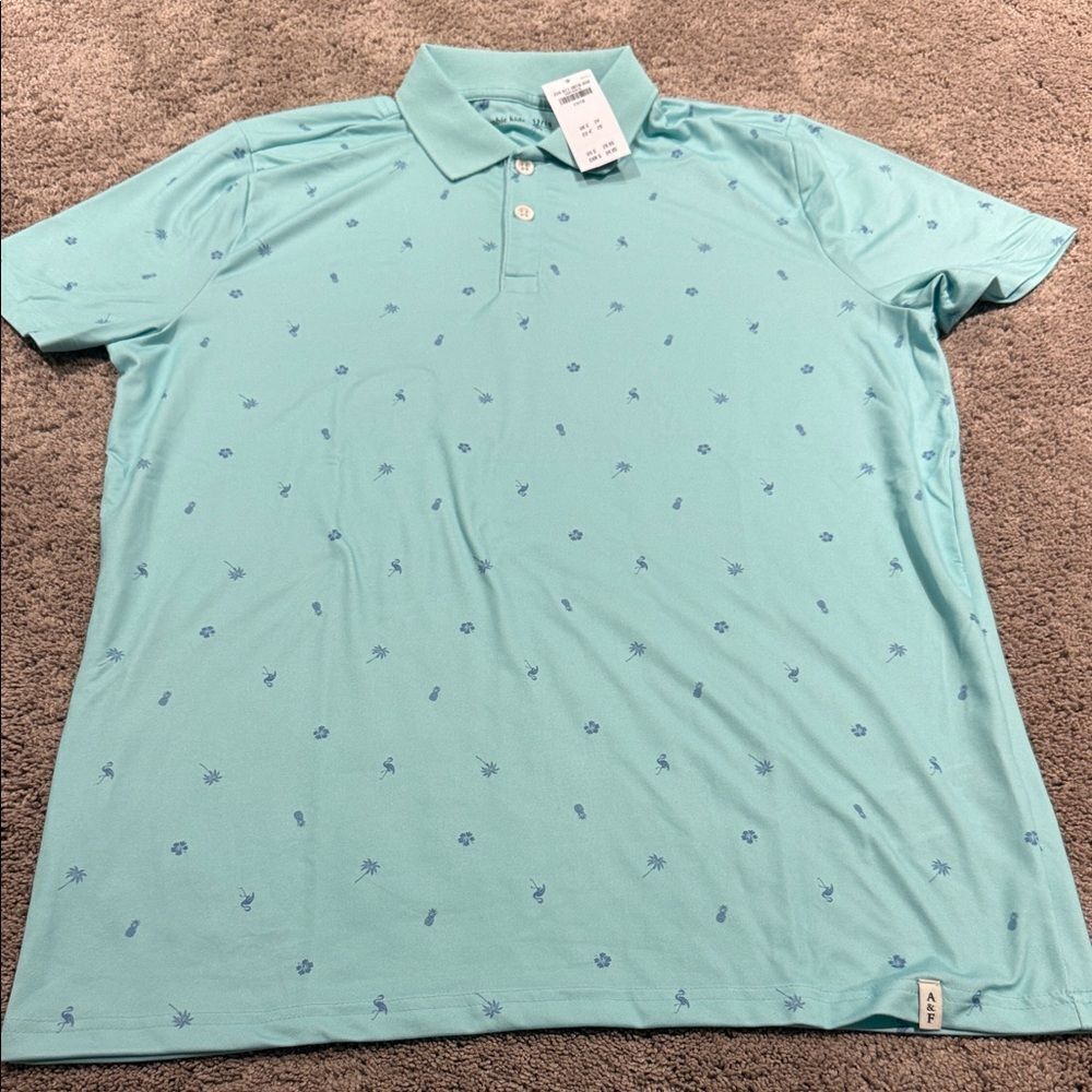 Abercrombie kids size 17/18 NWT beachy polo! Dri fit material
